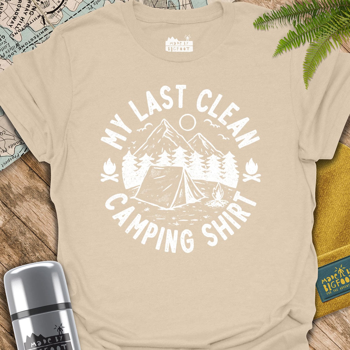 My Last Clean Camping Shirt