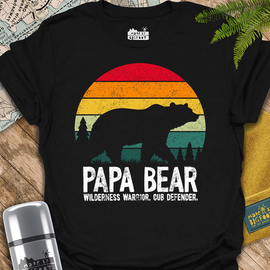 Papa Bear Vintage. Wilderness Warrior. Cub Defender.