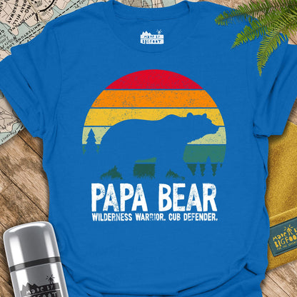 Papa Bear Vintage. Wilderness Warrior. Cub Defender.