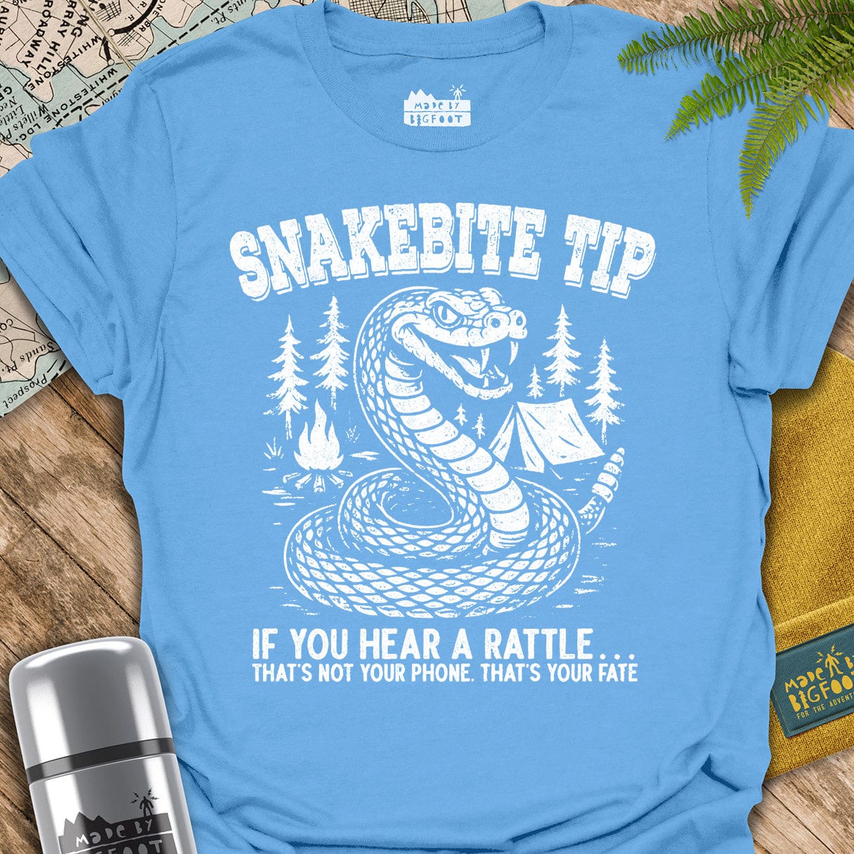 Snakebite Tip. If You Hear A Rattle. That's Not Your Phone. That's Your Fate.