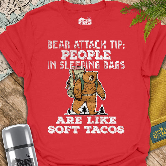 Bear Attack Tip. People In Sleeping Bags Are Like Soft Tacos