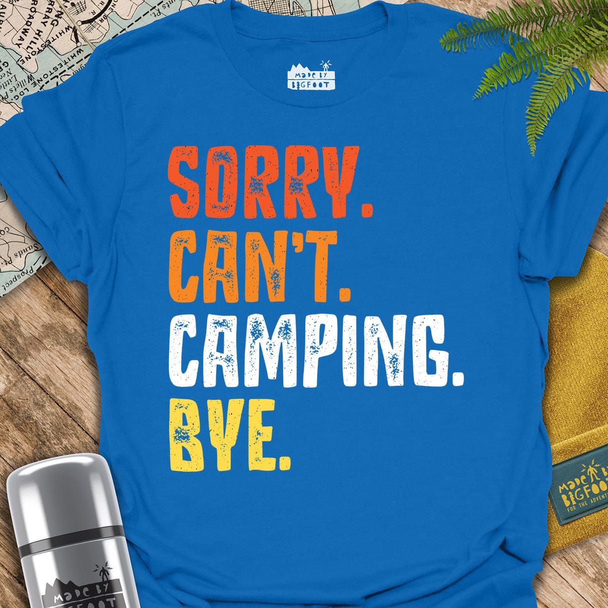 Sorry. Can't. Camping. Bye.
