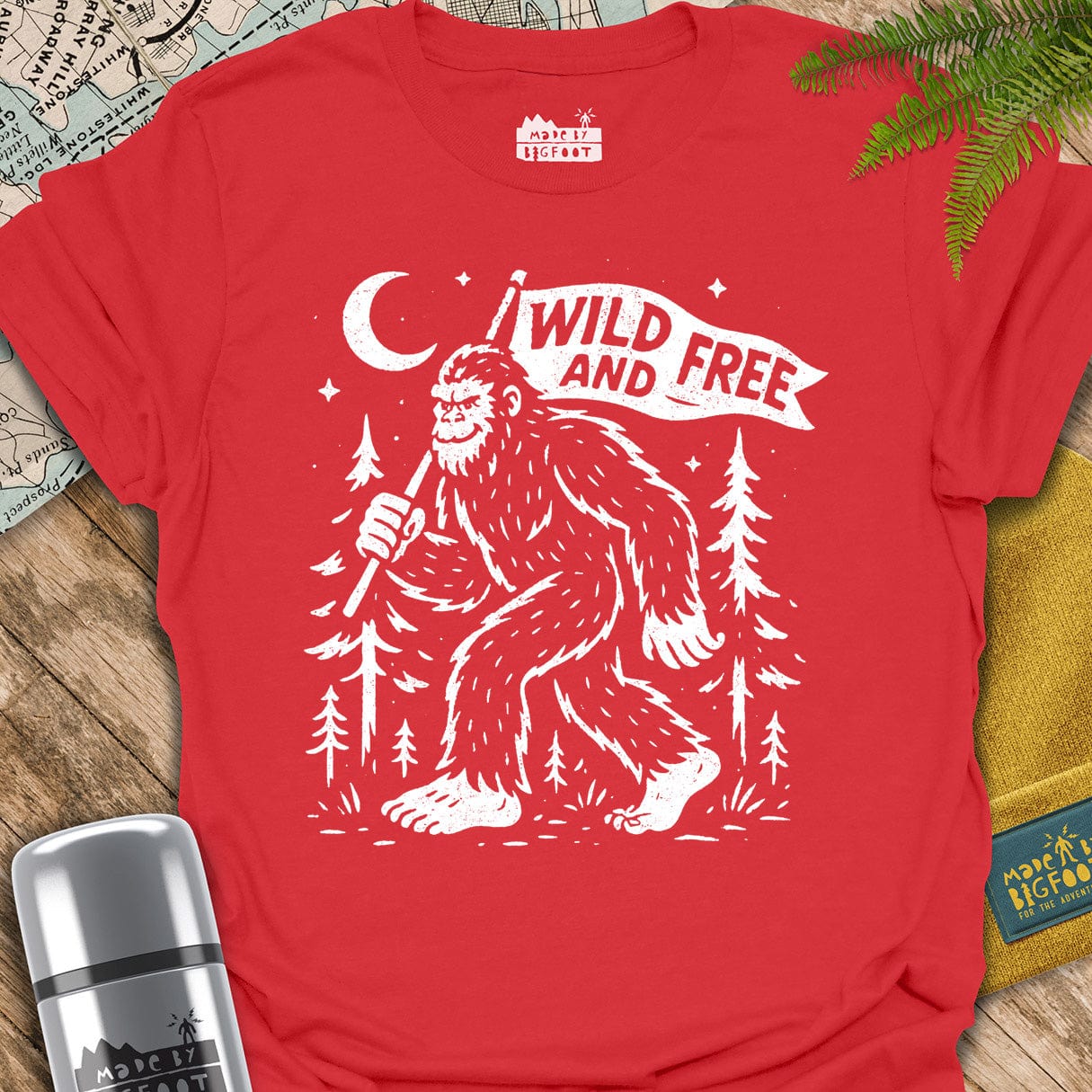 Wild And Free Sasquatch In The Woods