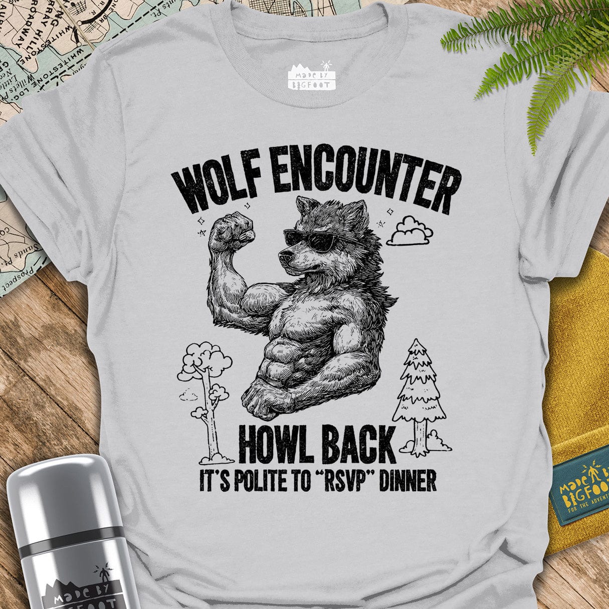 Wolf Encounter. Howl Back. It's Polite To "RSVP" Dinner