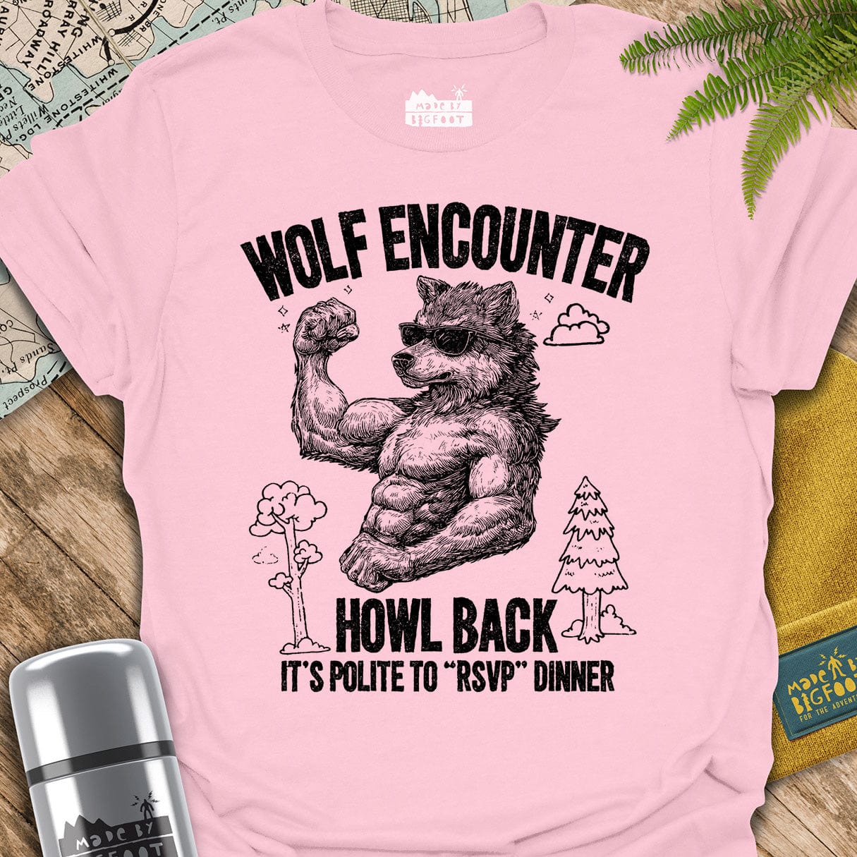 Wolf Encounter. Howl Back. It's Polite To "RSVP" Dinner