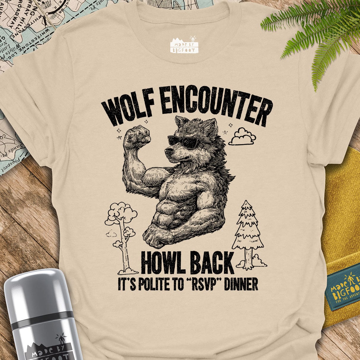 Wolf Encounter. Howl Back. It's Polite To "RSVP" Dinner