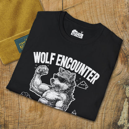 Wolf Encounter. Howl Back. It's Polite To "RSVP" Dinner