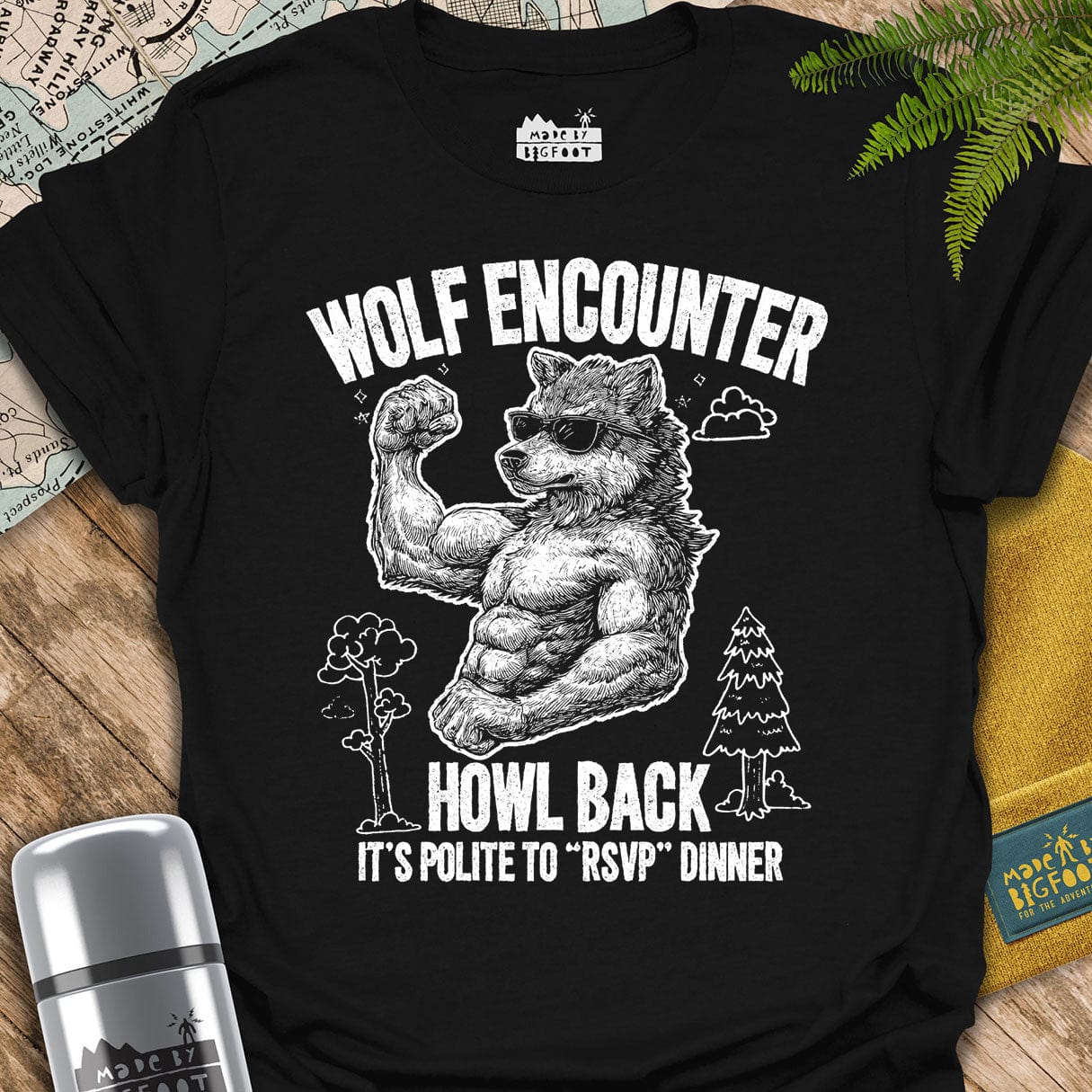 Wolf Encounter. Howl Back. It's Polite To "RSVP" Dinner