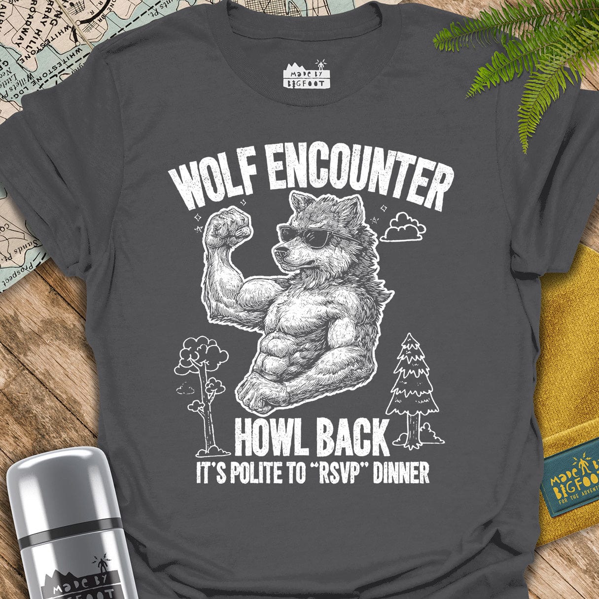 Wolf Encounter. Howl Back. It's Polite To "RSVP" Dinner