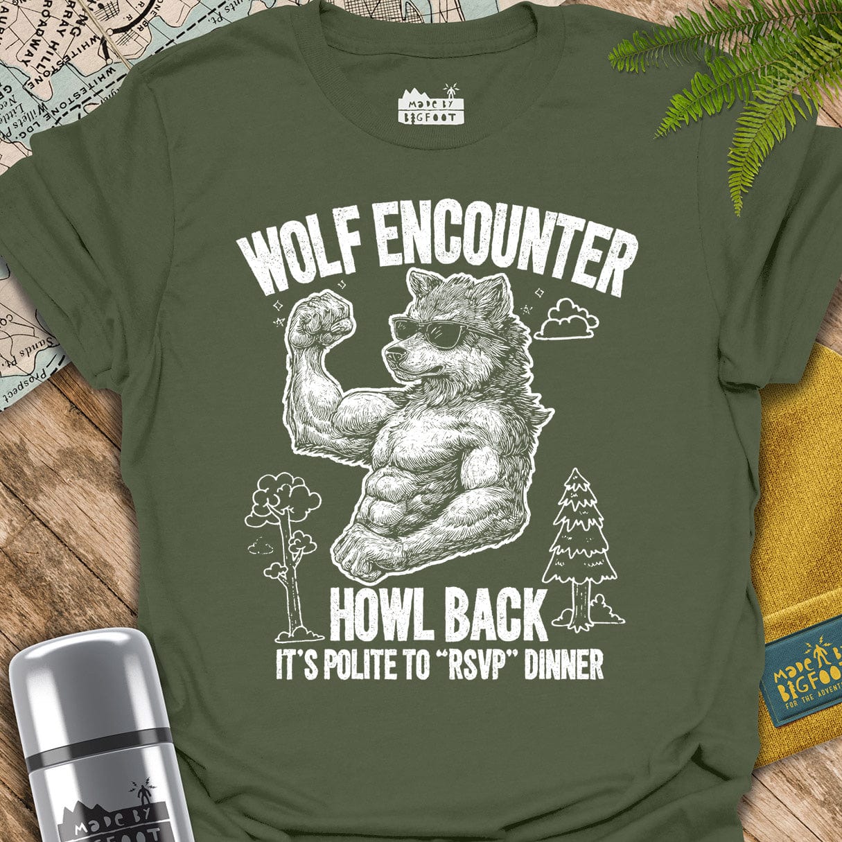 Wolf Encounter. Howl Back. It's Polite To "RSVP" Dinner