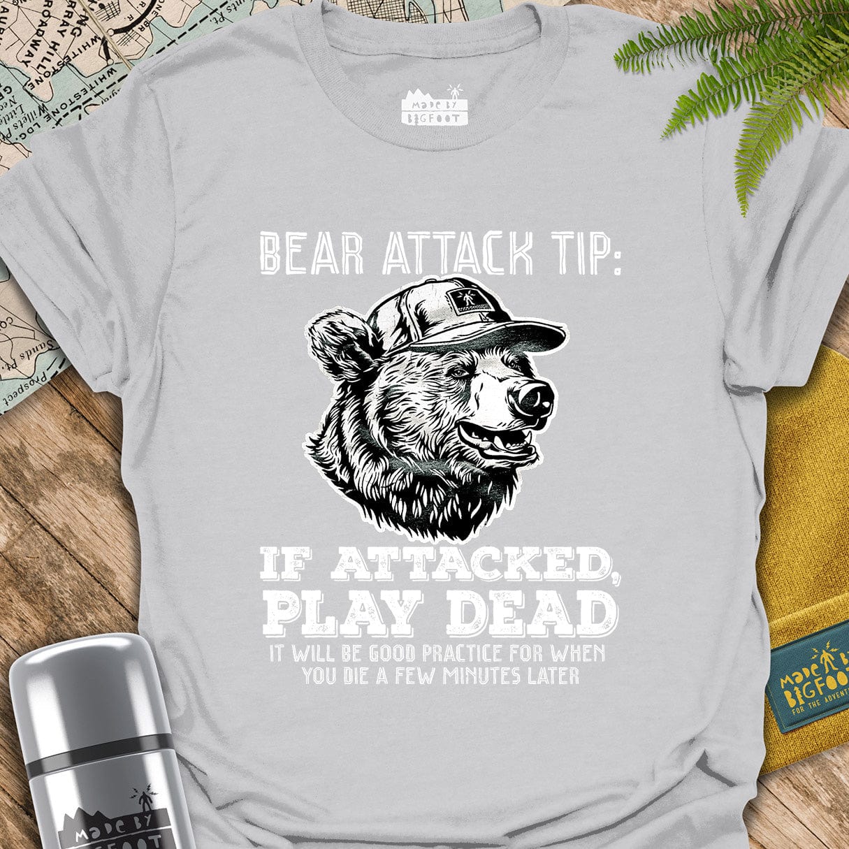 Bear Attack Tip. If Attacked. Play Dead