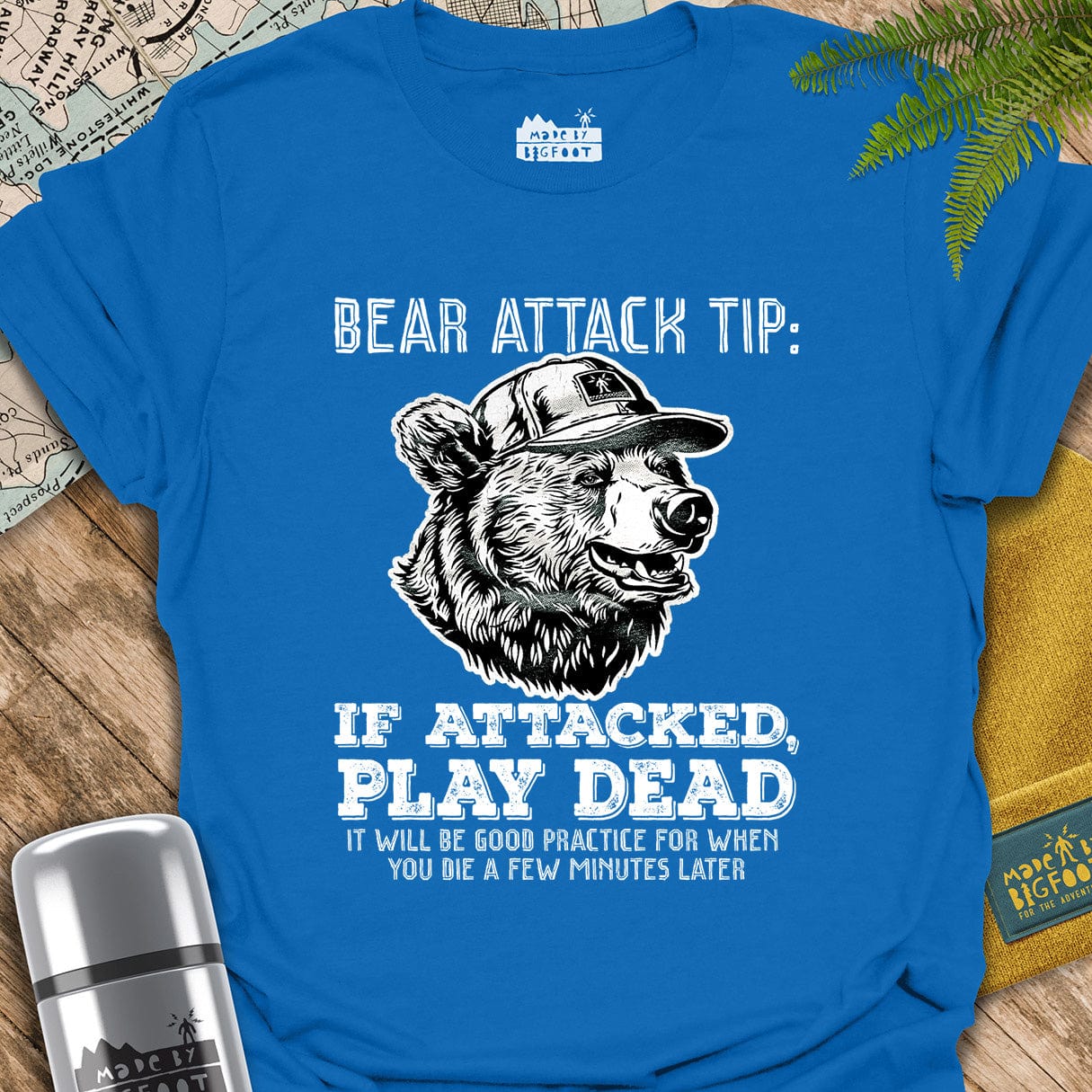 Bear Attack Tip. If Attacked. Play Dead
