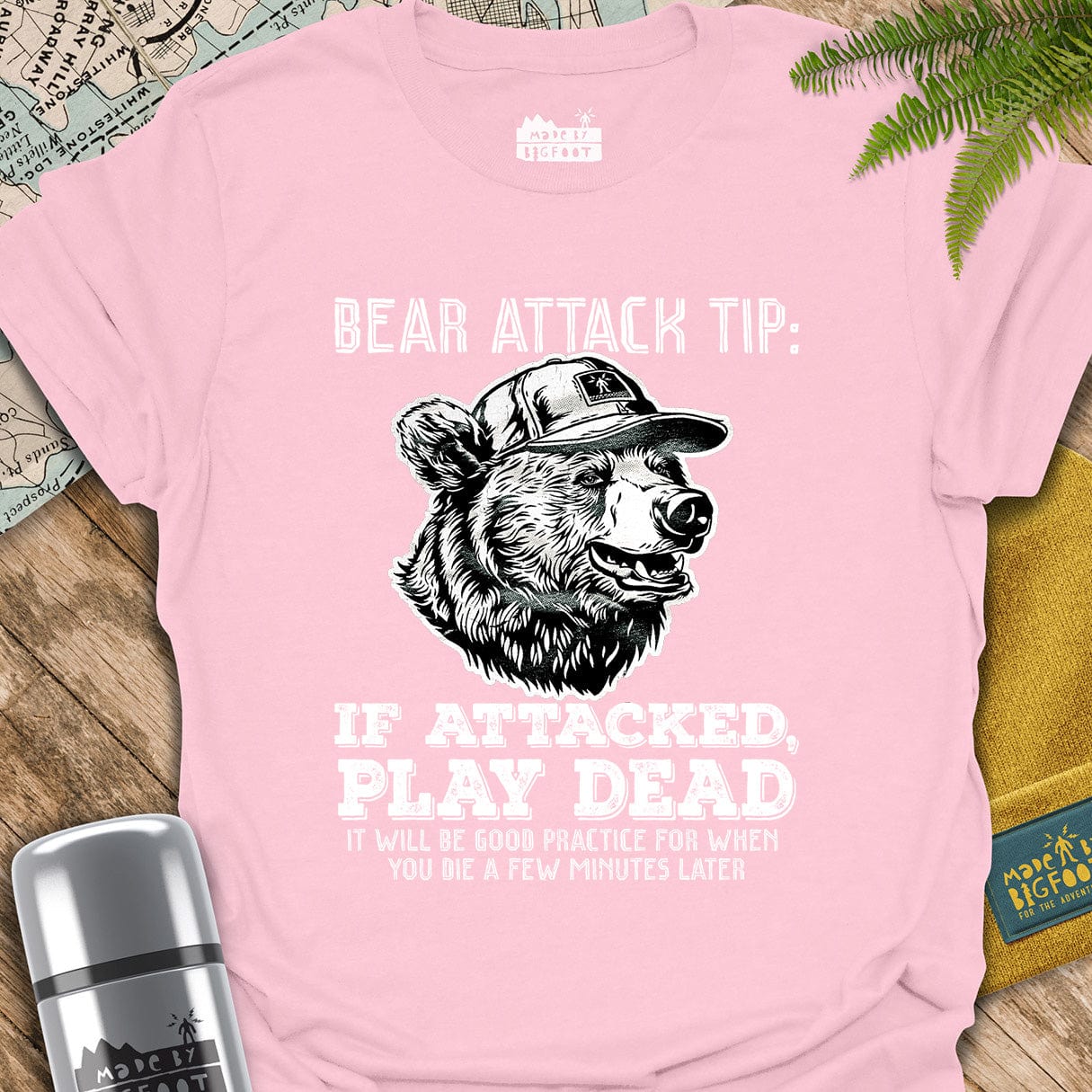 Bear Attack Tip. If Attacked. Play Dead
