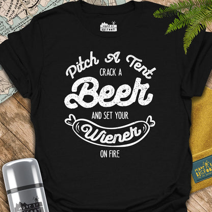 Pitch A Tent. Crack A Beer. And Set Your Wiener On Fire