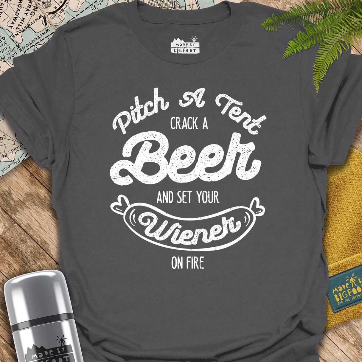 Pitch A Tent. Crack A Beer. And Set Your Wiener On Fire