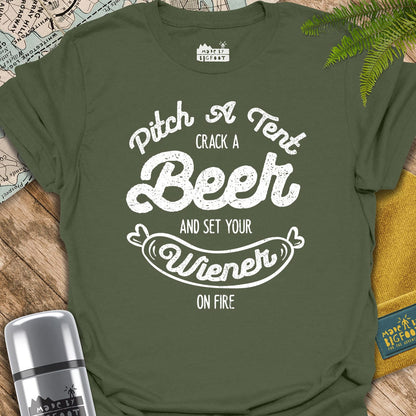 Pitch A Tent. Crack A Beer. And Set Your Wiener On Fire