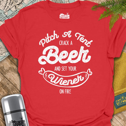 Pitch A Tent. Crack A Beer. And Set Your Wiener On Fire