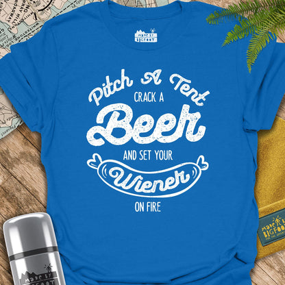 Pitch A Tent. Crack A Beer. And Set Your Wiener On Fire